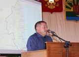 Владимир Мищенко представил участникам конференции информацию о Ханкайском районе