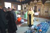 На следующий день, 19 января, отец Сергий провёл обряд освящения воды в храме с. Камень-Рыболов