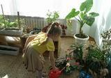 В экологической комнате воспитанники детского сада проводят занятия физкультурой и учатся ухаживать за растениями
