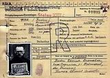 Личная карточка заключённого немецкого концлагеря Николая Титок