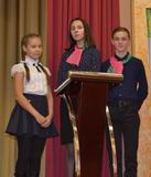 Ученики Астраханской школы Виталина Ланкова, Ирина Дмитриева и Макар Рыжих (слева направо) достойно выступили на краевой конференции