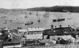 Старинное фото бухты Золотой Рог во Владивостоке