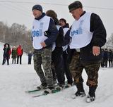 Команда «ГТО» продемонстрировала свою тактику группового хождения на лыжах