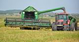 Работники ООО «Зелёное поле» в этом году начали уборочную кампанию с пшеницы